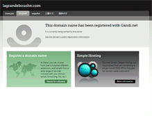 Tablet Screenshot of lagrandebouche.com